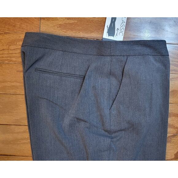 Rafaella NWT Women’s Size 14 Classic Fit Charcoal Gray Higher Rise Pant MSRP $58 - Picture 16 of 16